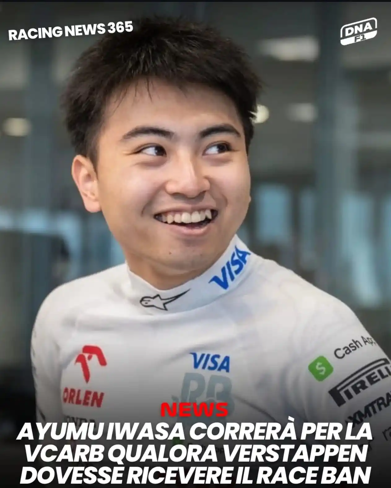 Image from B&T© Formula 1 News: BREAKING: Iwasa correrà per la Racing Bulls in caso Verstappen dovesse...
