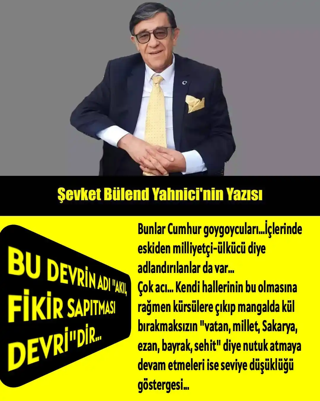 Image from ÜLKÜ PINARI: BU DEVRİN ADI "AKIL, FİKİR SAPITMASI DEVRİ"DİR... Türkiye Cumh...