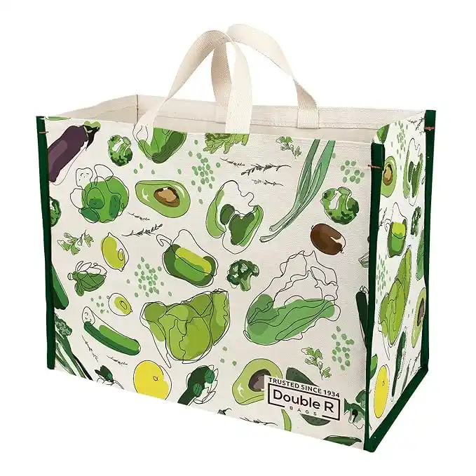 Image from Unique Items: DOUBLE R BAGS Big Heavy Duty Large Eco Cotton Canvas Cloth Grocery Sho...
