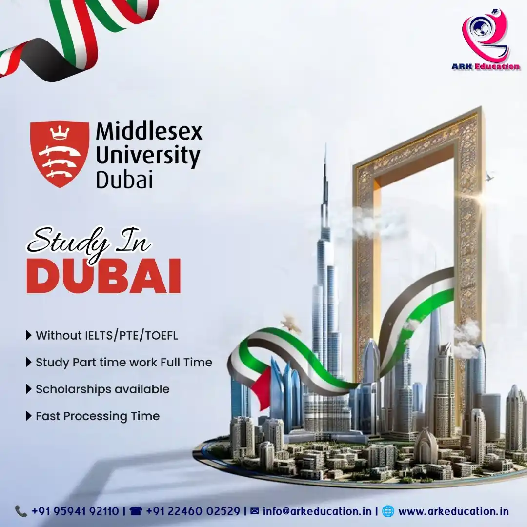 Image from ARK | Tourism - Events - Education: *📢 Dreaming of Studying Abroad? 🌍* 📍 Middlesex University – Dubai i...