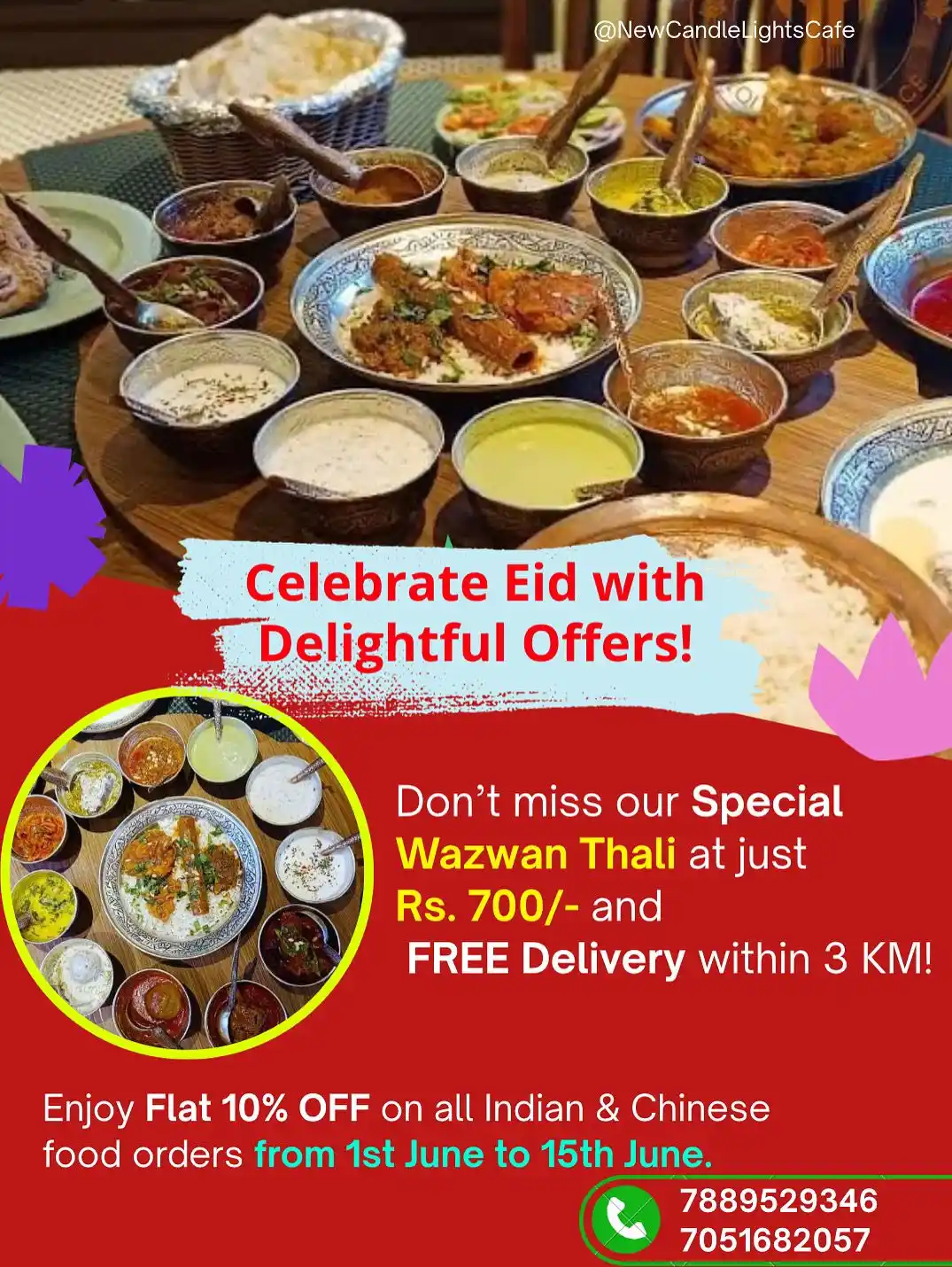 Image from North India Times: 🌙✨ Eid Special at New Candle Light Cafe & Restaurant! ✨🌙 Celebrate ...
