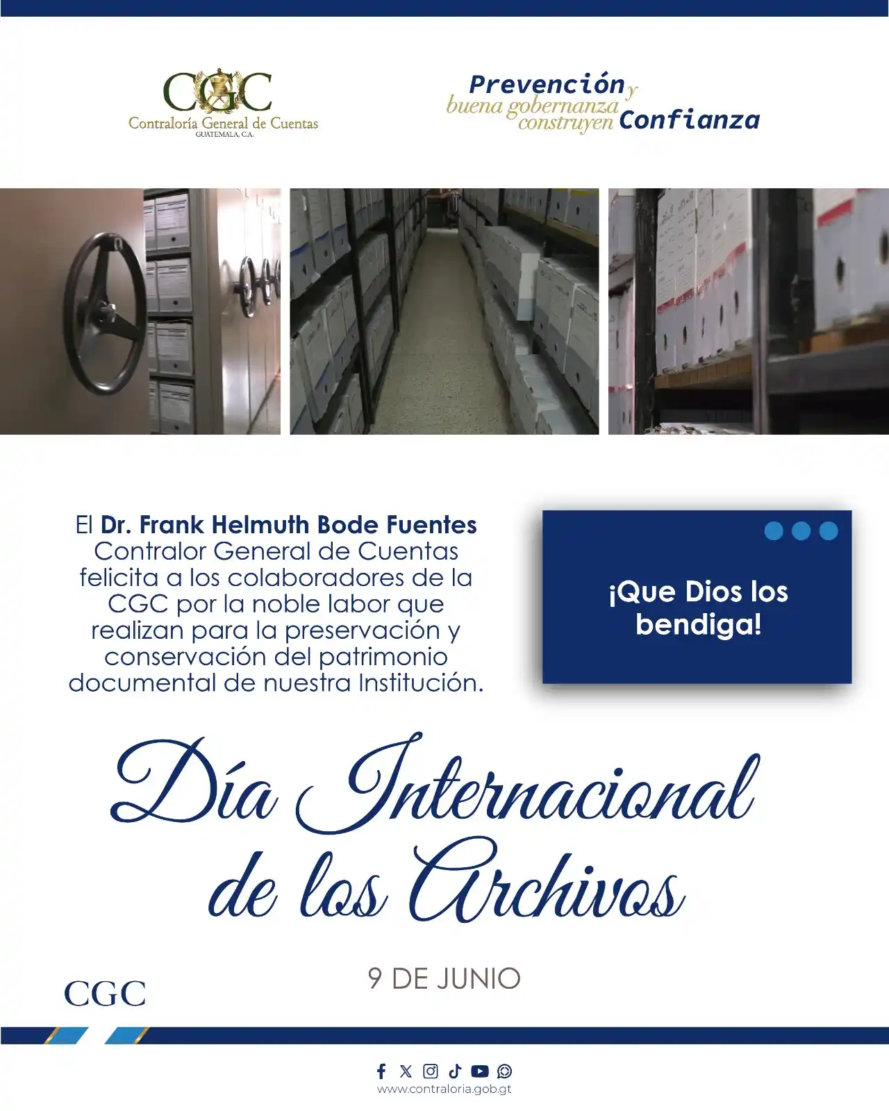 Image from Contraloría General de Cuentas GT 🇬🇹: 🗃️El Dr. Frank Helmuth Bode Fuentes, Contralor General de Cuentas en ...