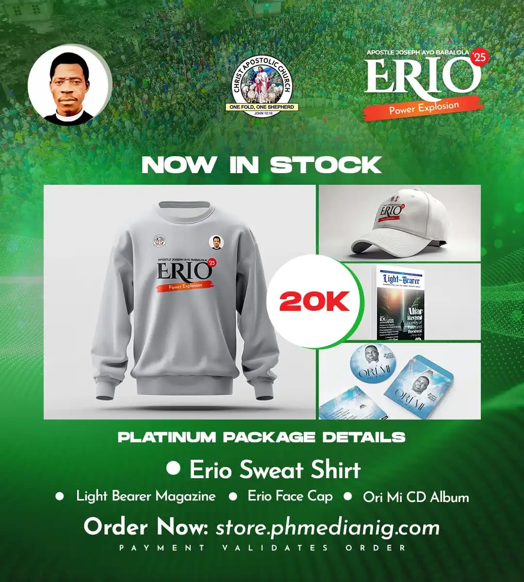 Image from Prophet/Evang. Hezekiah Oladeji: Erio 2025 Platinum Package is here — because royalty wears purpose. ⠀...