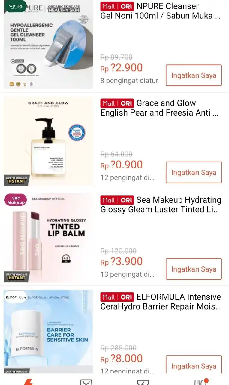 Image from Racun Shopee Receh: Flash Sale Termurah ⚡ ⏰18:00 WIB 💰 Rp 12.900 NPURE Cleanser Gel No...