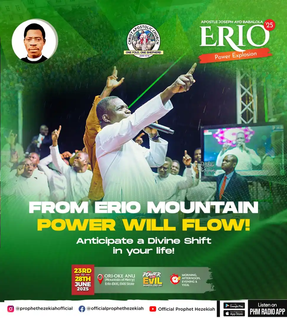 Image from Prophet/Evang. Hezekiah Oladeji: ⚡ FROM ERIO MOUNTAIN, POWER WILL FLOW! Are you ready to experience a ...