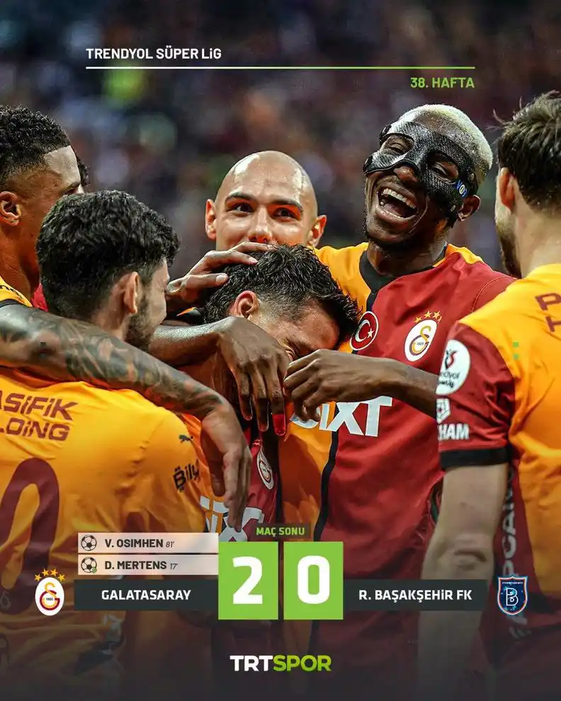 Image from TRT Spor: Galatasaray, Başakşehir’i 2-0 yendi...