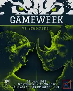 Image from Blaulichtreport Saarland: 🐺🏈 GAMEDAY IS COMING! Morgen (Sonntag, 08. Juni 2025) heißt es wied...