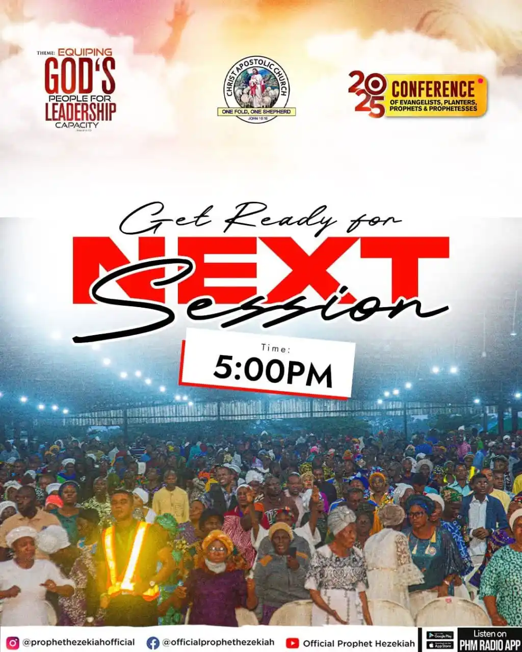 Image from Prophet/Evang. Hezekiah Oladeji: 🔥 Get Ready for the NEXT SESSION! 🔥 The atmosphere is charged, the ...