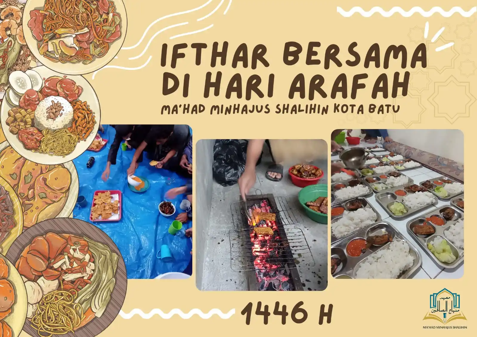 Image from Ma'had Minhajus Shalihin Kota Batu: Ifthar Bersama di Hari Arafah Santri Ma'had Minhajus Shalihin Sore it...