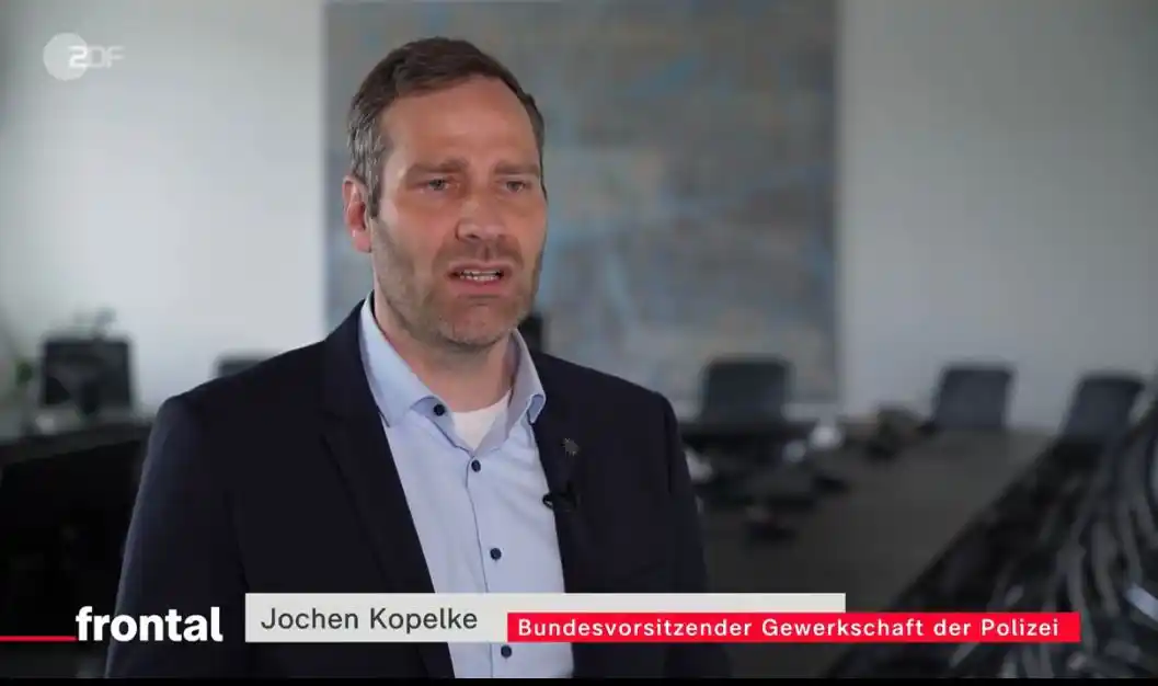 Image from Gewerkschaft der Polizei (GdP): Im aktuellen ZDF Frontal-Bericht geht es um den Einsatz der US-Analyse...