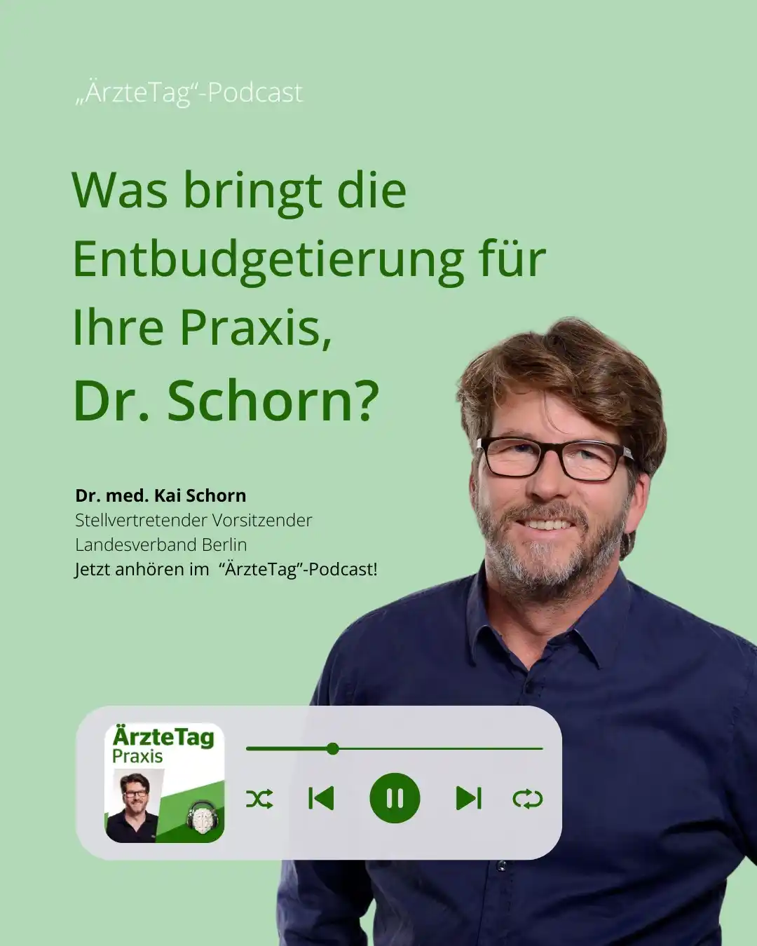 Image from Berufsverband Deutscher Internistinnen und Internisten e.V. (BDI): In der aktuellen Folge des „ÄrzteTag“-Podcasts spricht Dr. med. Kai Sc...