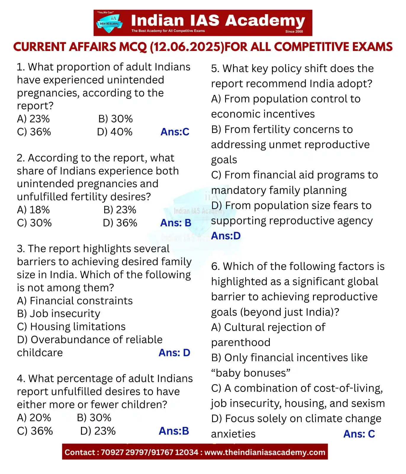 Image from Indian IAS Academy(iiA)&Indian College For Skill Development: Indian IAS Academy@Important day (12.06.2025)<a class="text-blue-500 h...