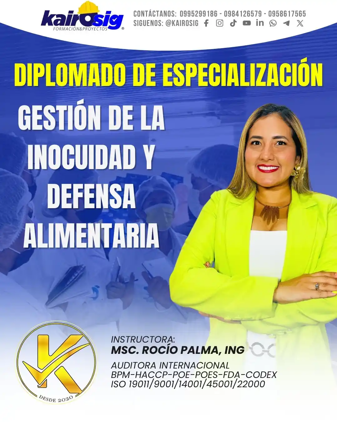 Image from Kairosig Formación & Proyectos: *🌟 ¡Inscripciones Abiertas! 🎯 Diplomado de Especialización: Gestión ...