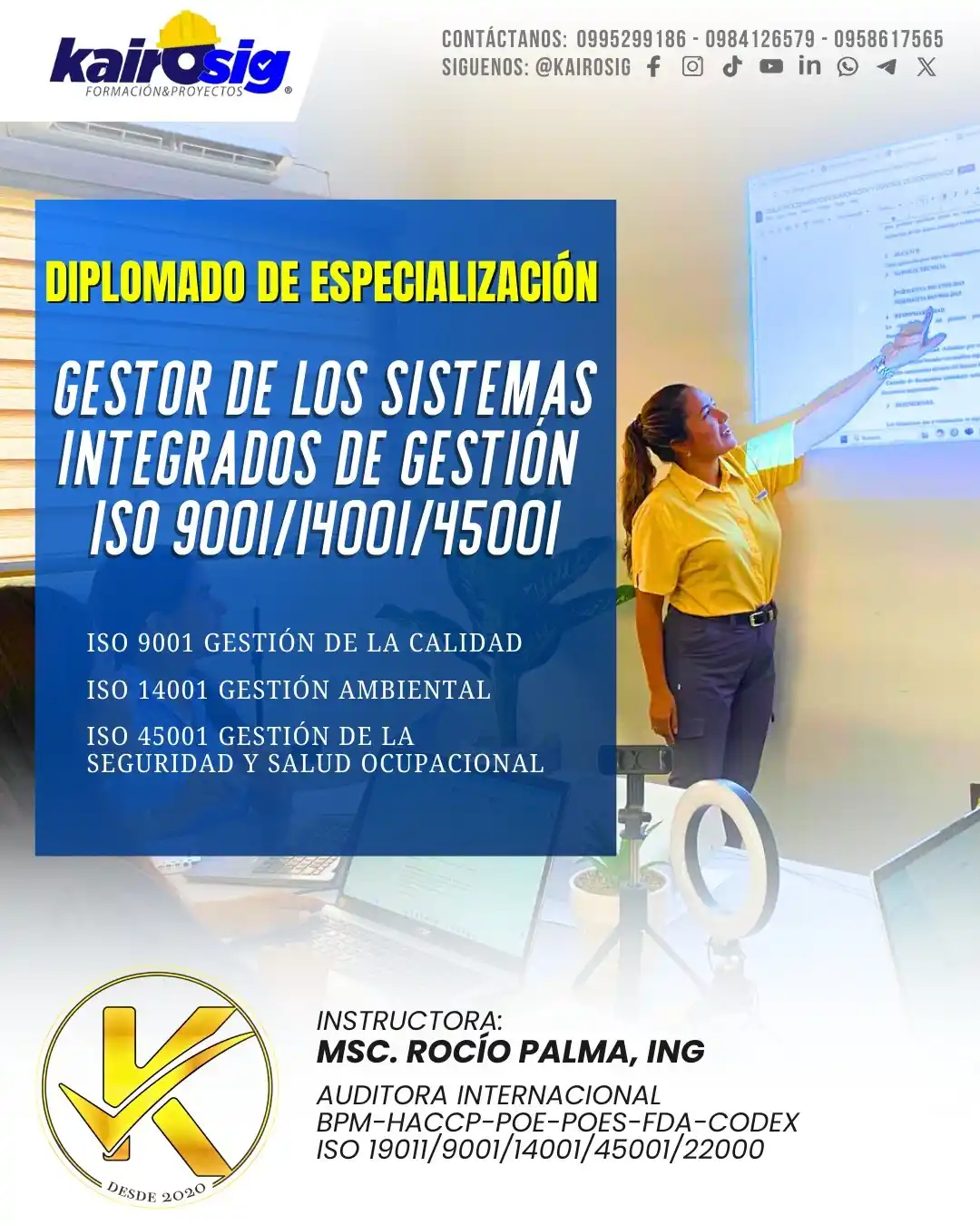 Image from Kairosig Formación & Proyectos: *🌟Inscripciones abiertas!! 🎯 Diplomado de Especialización: Gestor de...