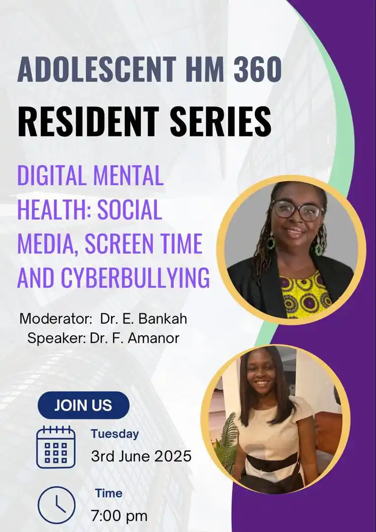 Image from Ghana Health Service: Join us for a conversation on Digital Mental Health exploring social m...