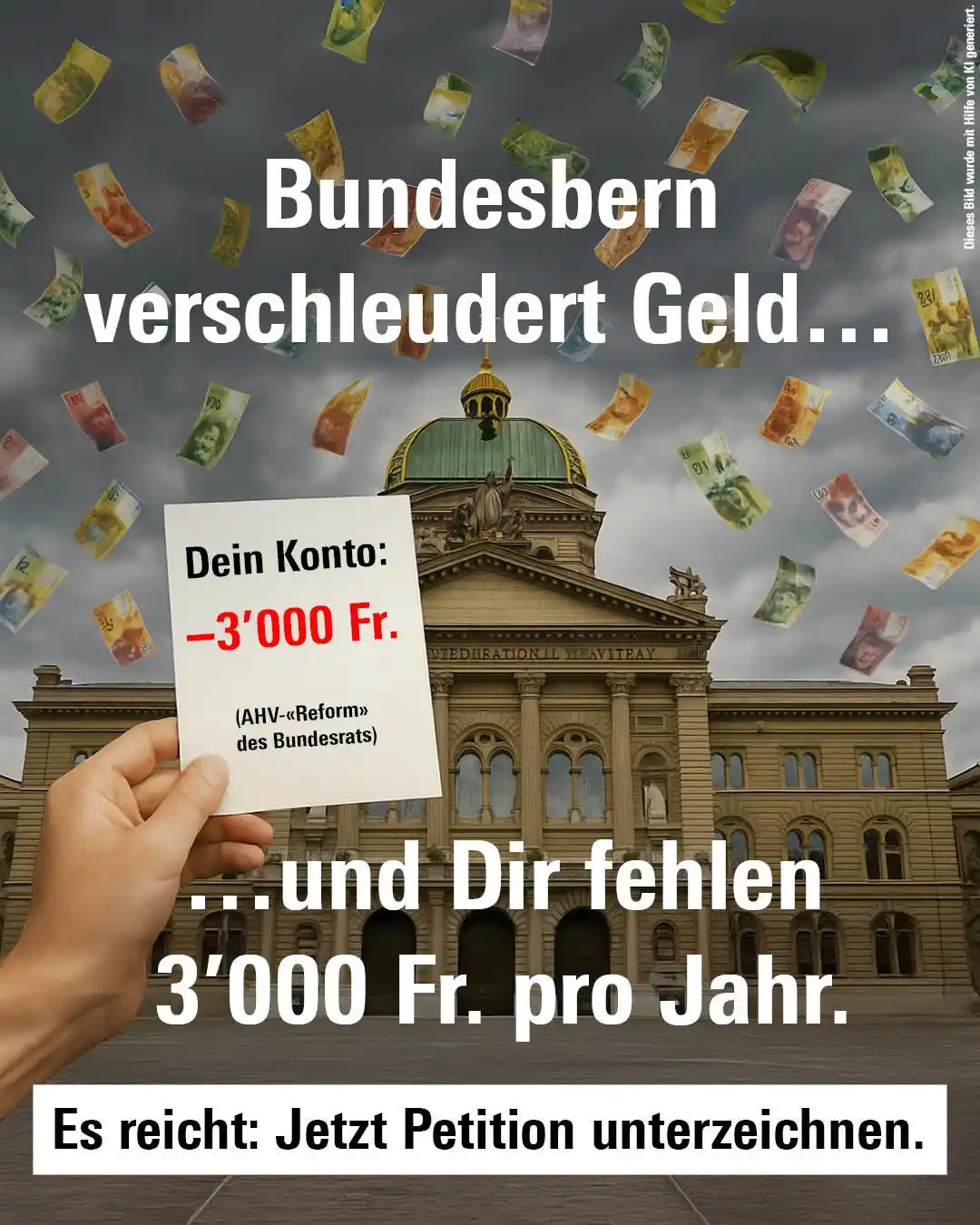 Image from FDP Schweiz: *Löhne schwächen, Konsum verteuern?* NEIN zum Angriff auf den Mittelst...