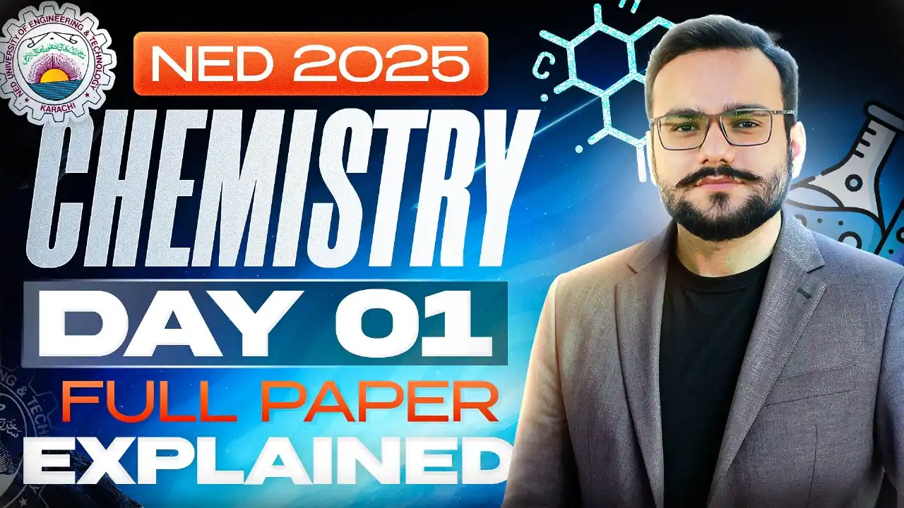 Image from Mathsflix By Hashim Zia: 🎗NED Chemistry Day 01 Mcqs 📌NED Chemistry Paper Solution 2025 📌...