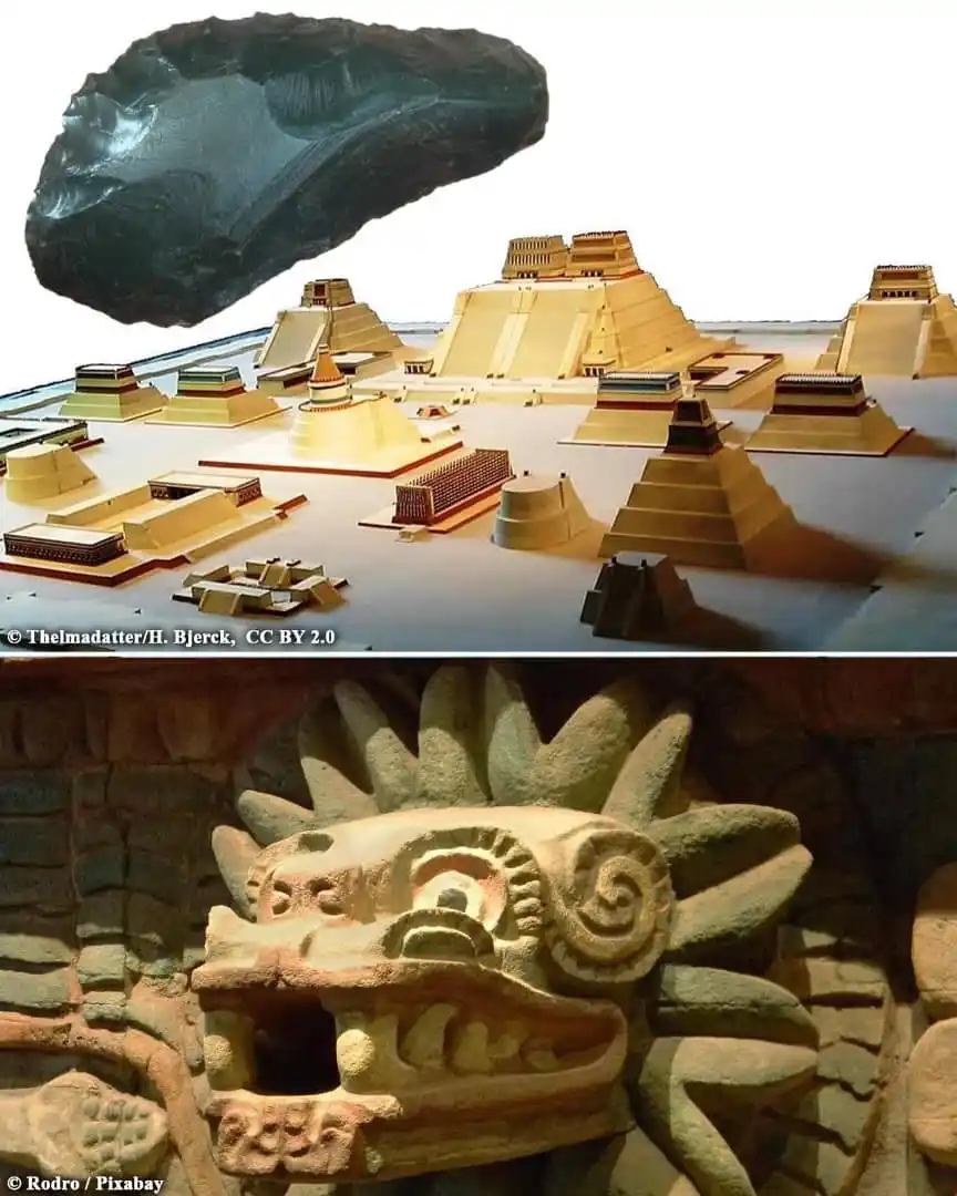 Image from Archaeology News Online Magazine: New study uncovers vast obsidian trade networks of the Aztec Empire A...