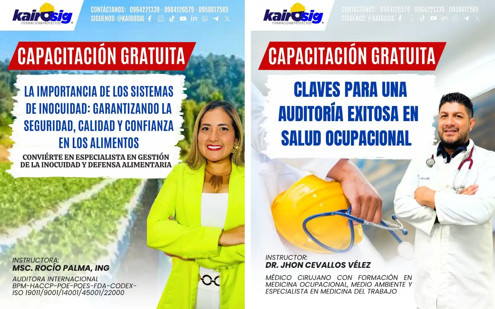 Image from Kairosig Formación & Proyectos: *🌟 ¡No te pierdas nuestras capacitaciones gratuitas de hoy! 🌟* *🔹 ...