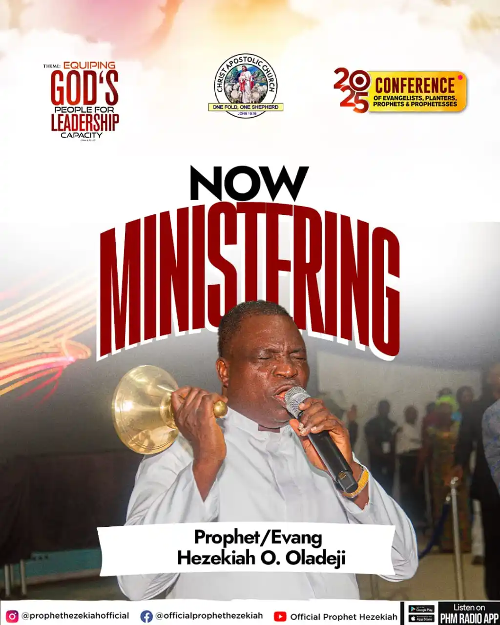 Image from Prophet/Evang. Hezekiah Oladeji: 🎤 Now Ministering: Prophet Hezekiah | CAC 2025 Conference The Word o...