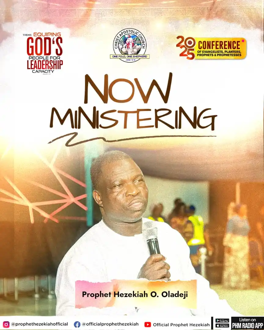 Image from Prophet/Evang. Hezekiah Oladeji: 🔥 Now Ministering: Prophet Hezekiah O. Oladeji General Evangelist, CA...