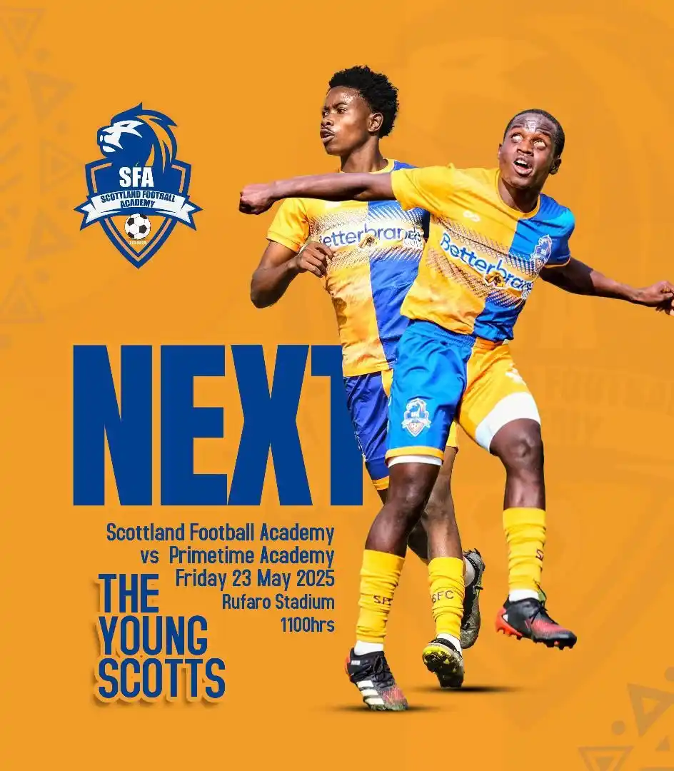 Image from Scottland Official CHANNEL: Our young cubs lock horns with Primetime Academy at Rufaro Stadium as ...