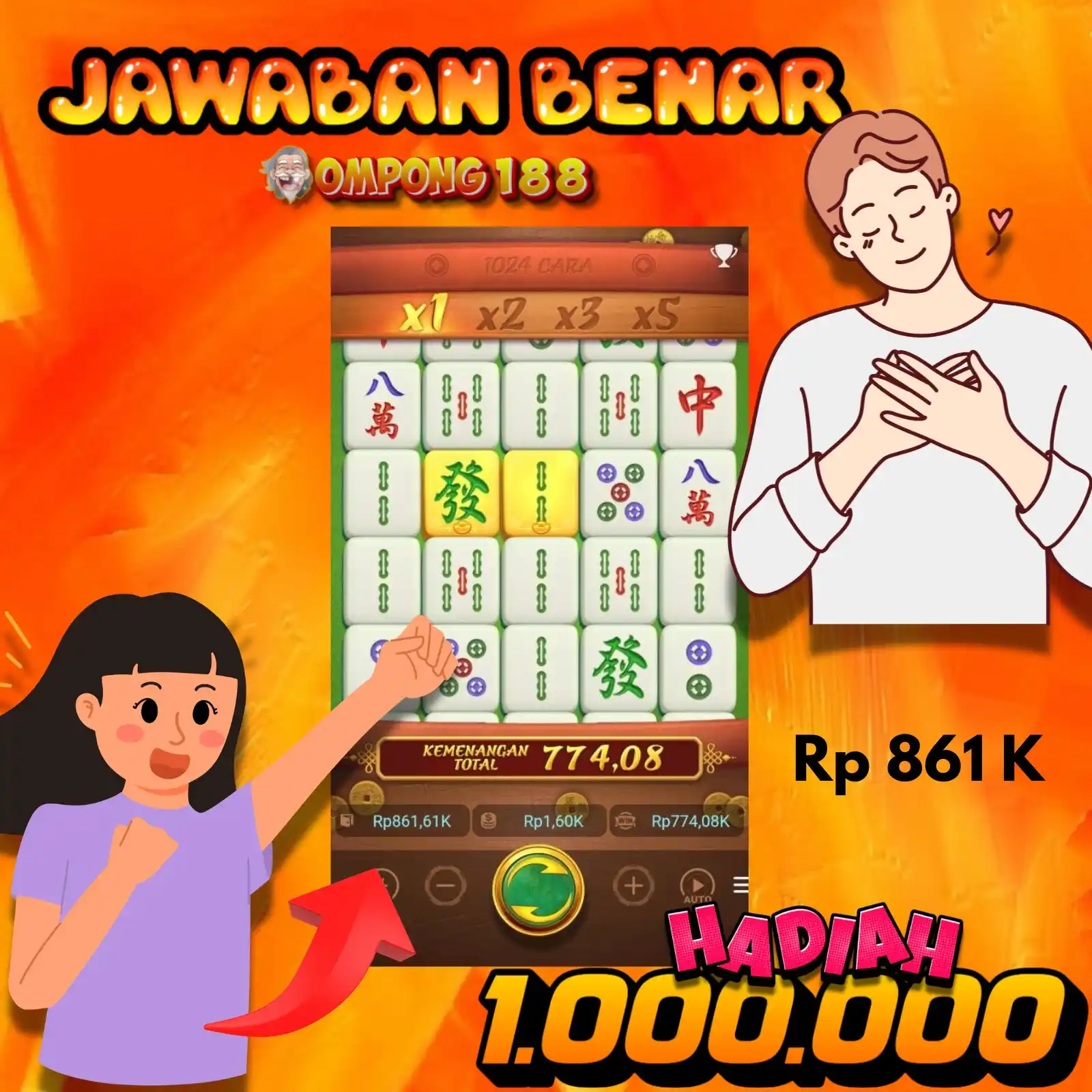 Image from OMPONG188 TERPATEN: PEMENANG LOMBA TEBAK SALDO OMPONG188 EDISI : 05 JUNI 2025 <a class="te...