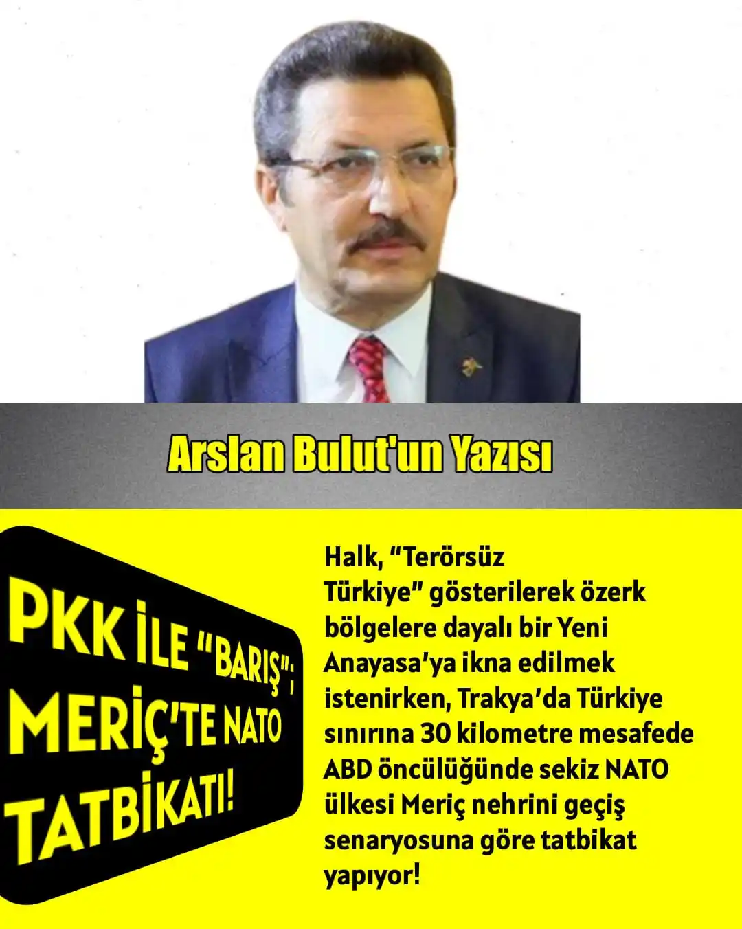 Image from ÜLKÜ PINARI: PKK İLE “BARIŞ”; MERİÇ’TE NATO TATBİKATI!   Halk, “Terörsüz Türkiye” g...