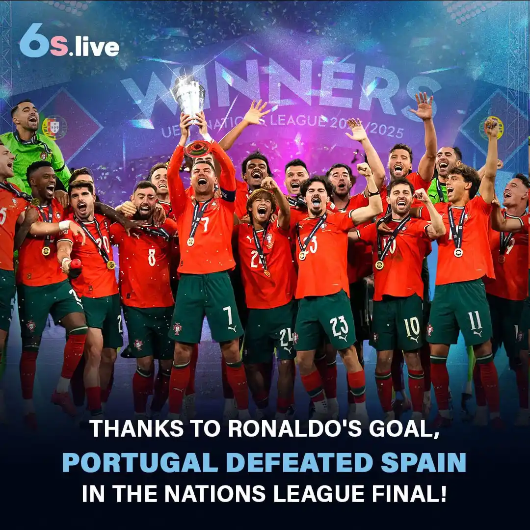 Image from Six6s - India: ✅ Portugal Claims 2nd Nations League Title! 🏆 ⚽️ Cristiano Ronaldo's...