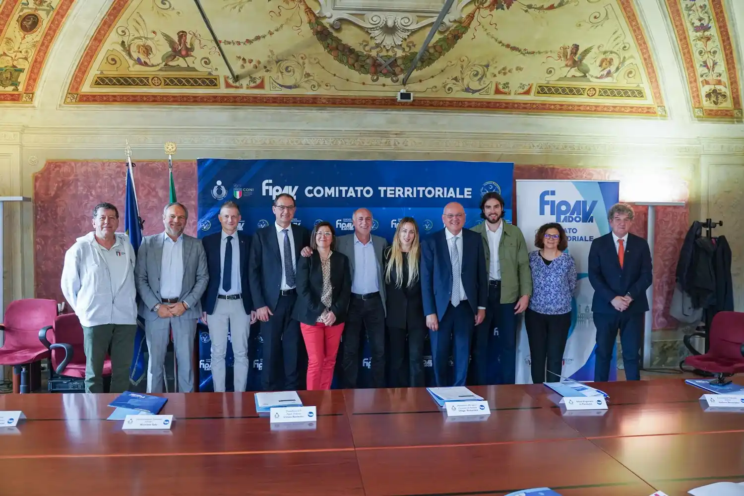 Image from Federazione Italiana Pallavolo: *Presentato a Padova il BPER Test Match "Memorial Pasinato"* .  _Appun...