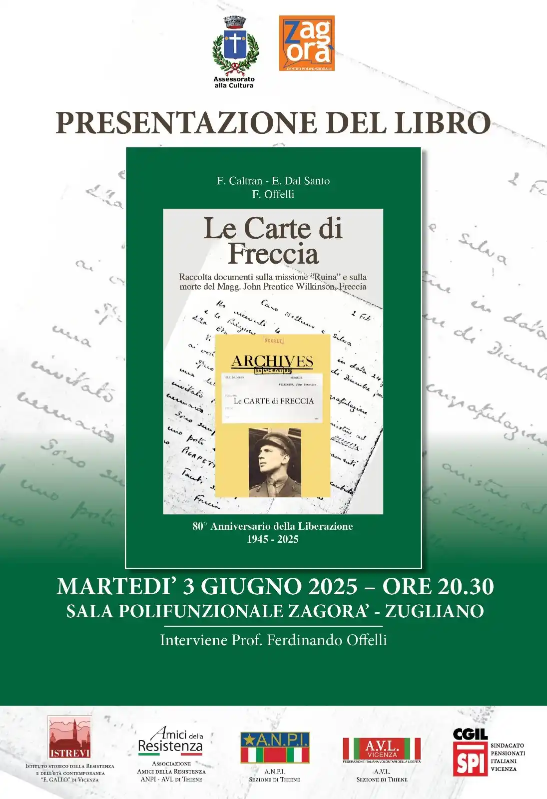 Image from Comune di Zugliano: Presentazione del libro 📗"LE CARTE DI FRECCIA" 📗 di F. Caltran, E. ...