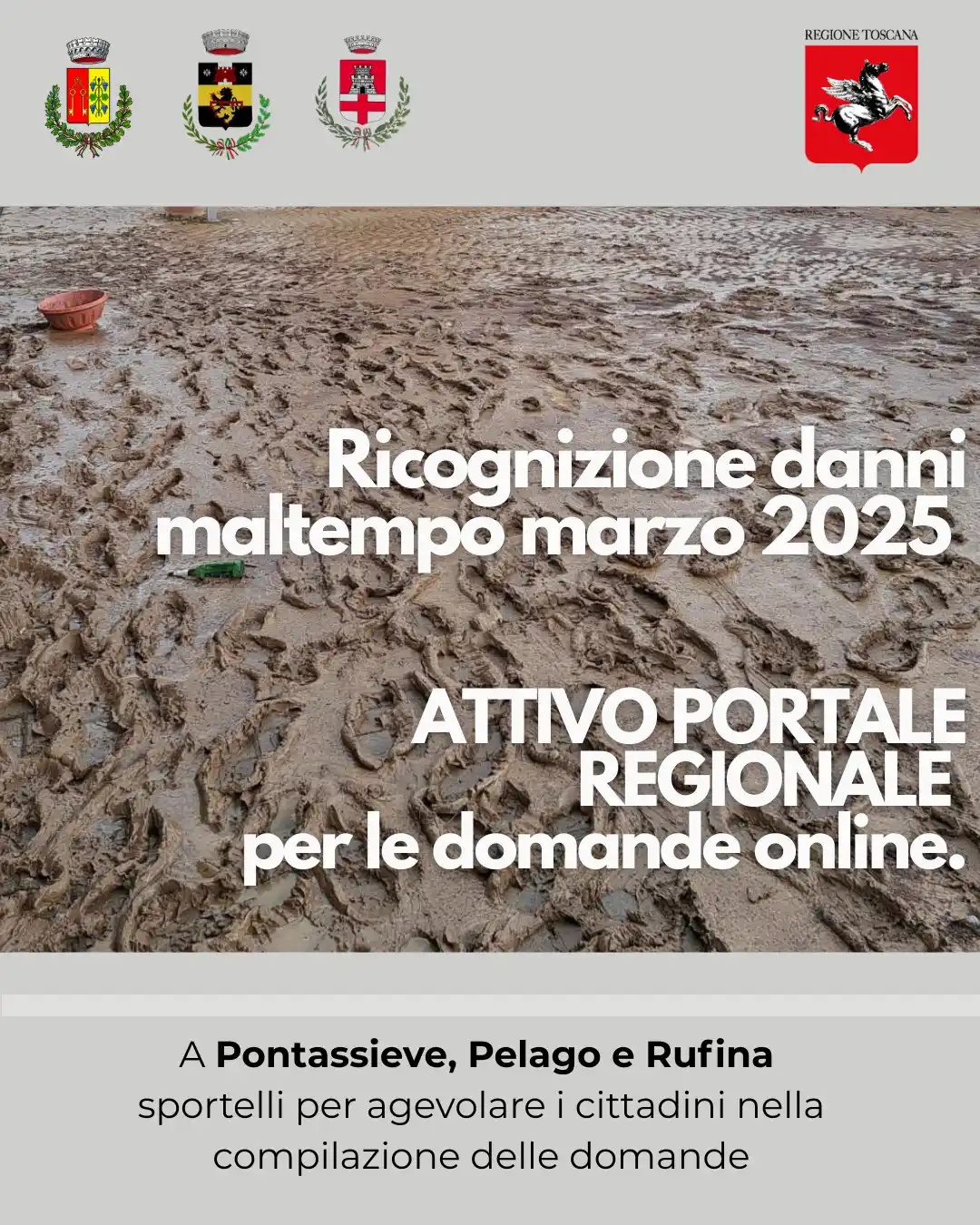 Image from Comune di Rufina: 📢 Ricognizione danni e contributi per eventi meteorologici Marzo 202...