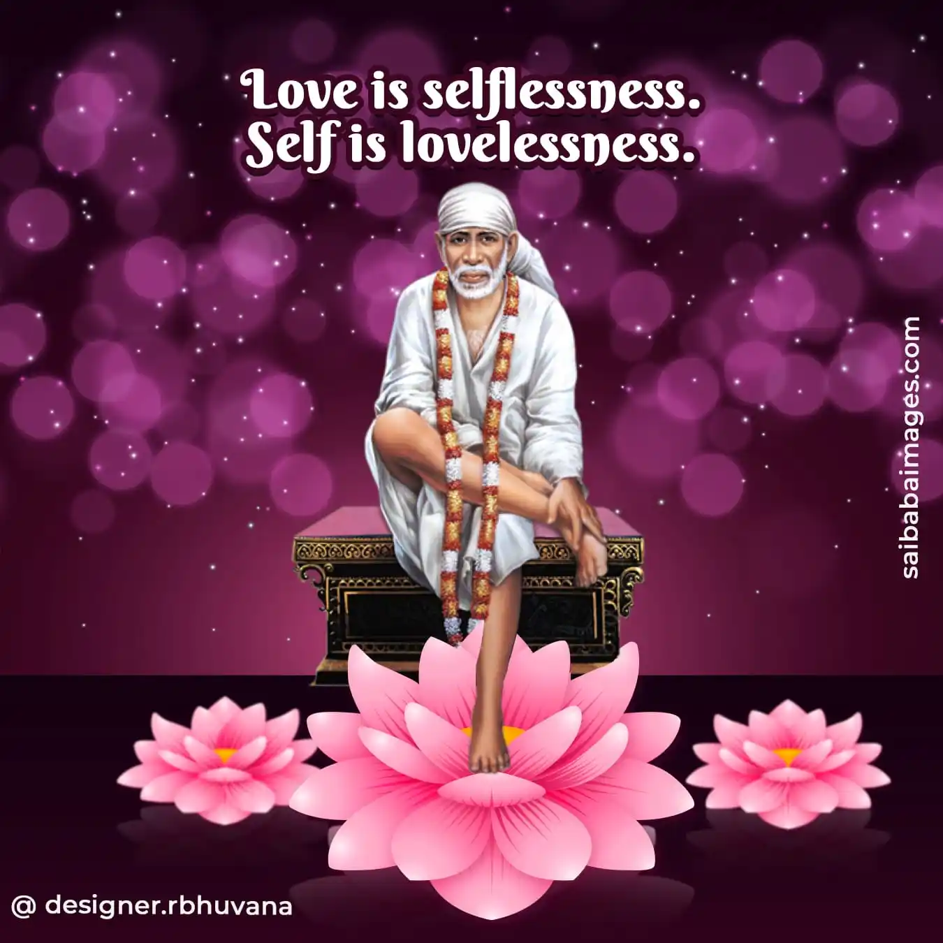 Image from Sai Yug Network: *Sai Baba Picture of the Day (POTD) - Baba’s way is quiet strength, so...