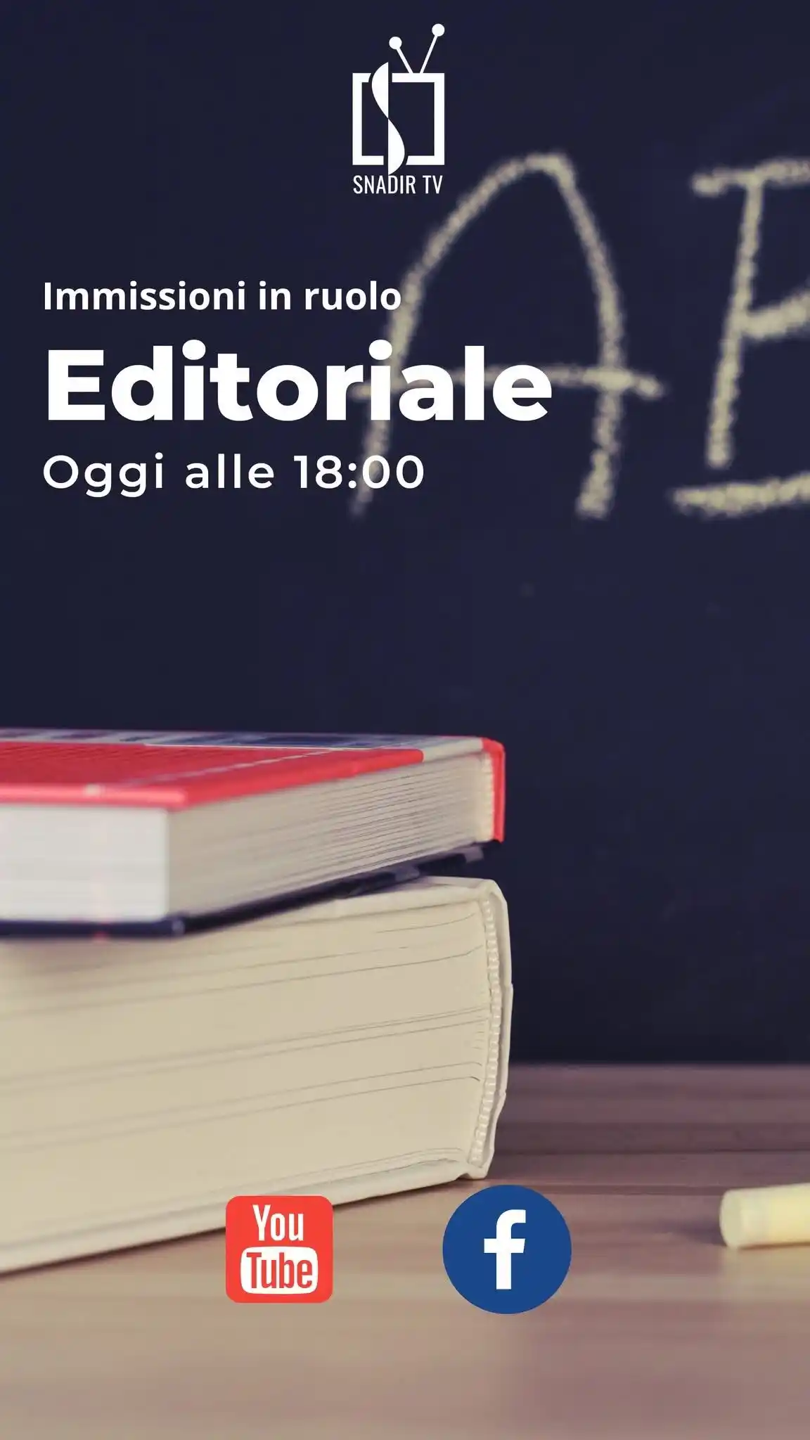 Image from SNADIR - Sindacato Nazionale: 📺 Snadir TV – Editoriale di oggi alle 18:00 In diretta con Orazio Rus...