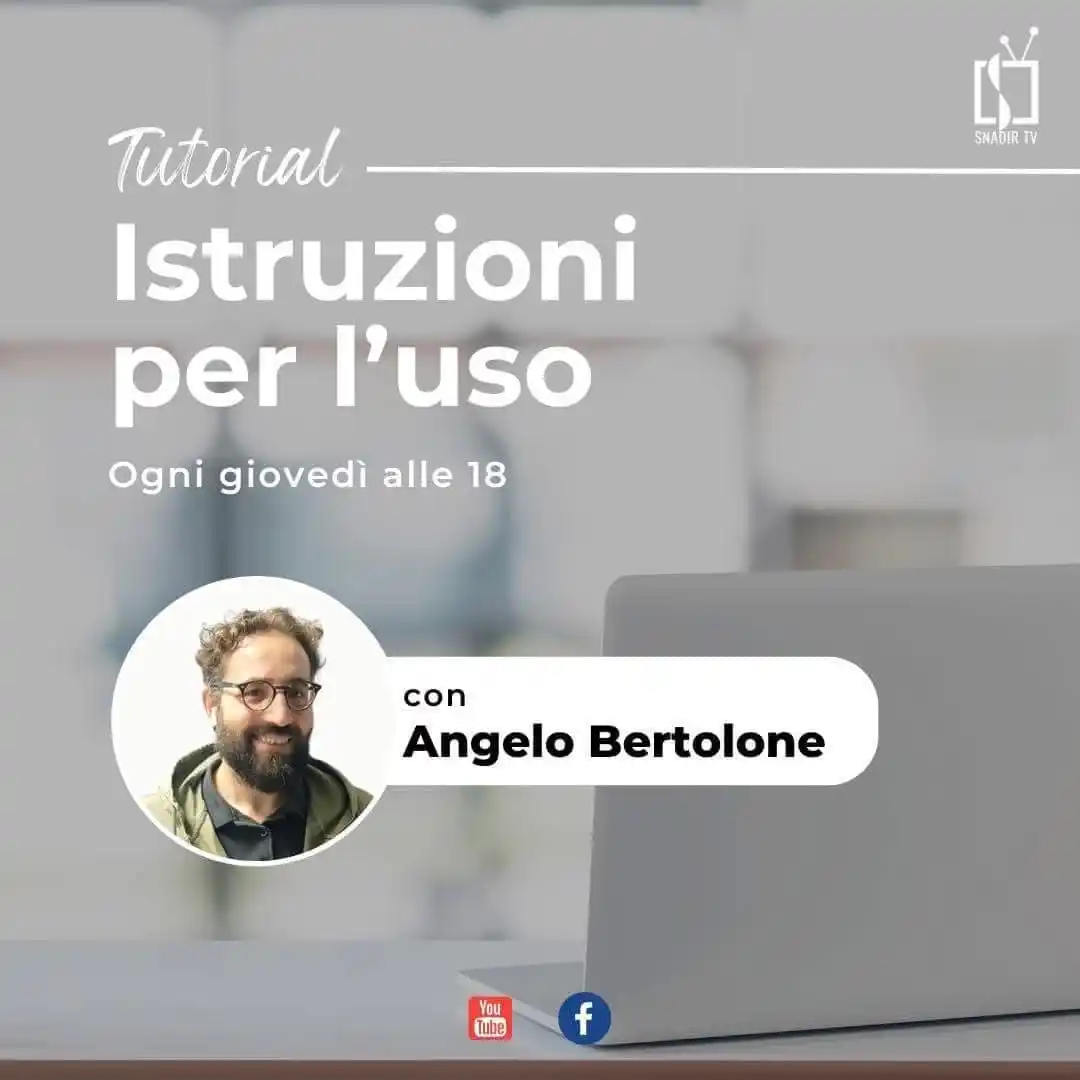 Image from SNADIR - Sindacato Nazionale: 🎥 Snadir TV torna questo pomeriggio! 🌟 🕕 Alle 18, Angelo Bertolone ...