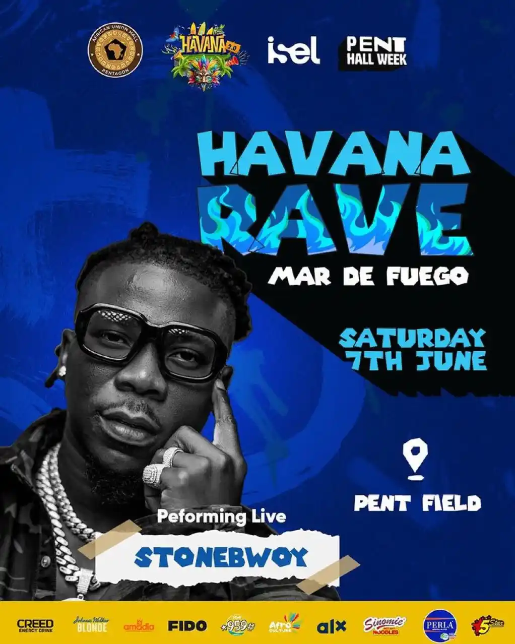 Image from The Campus Network: Stonebwoy set to perform at the Pent Hall Week this Saturday 🔥.  ‎Fol...