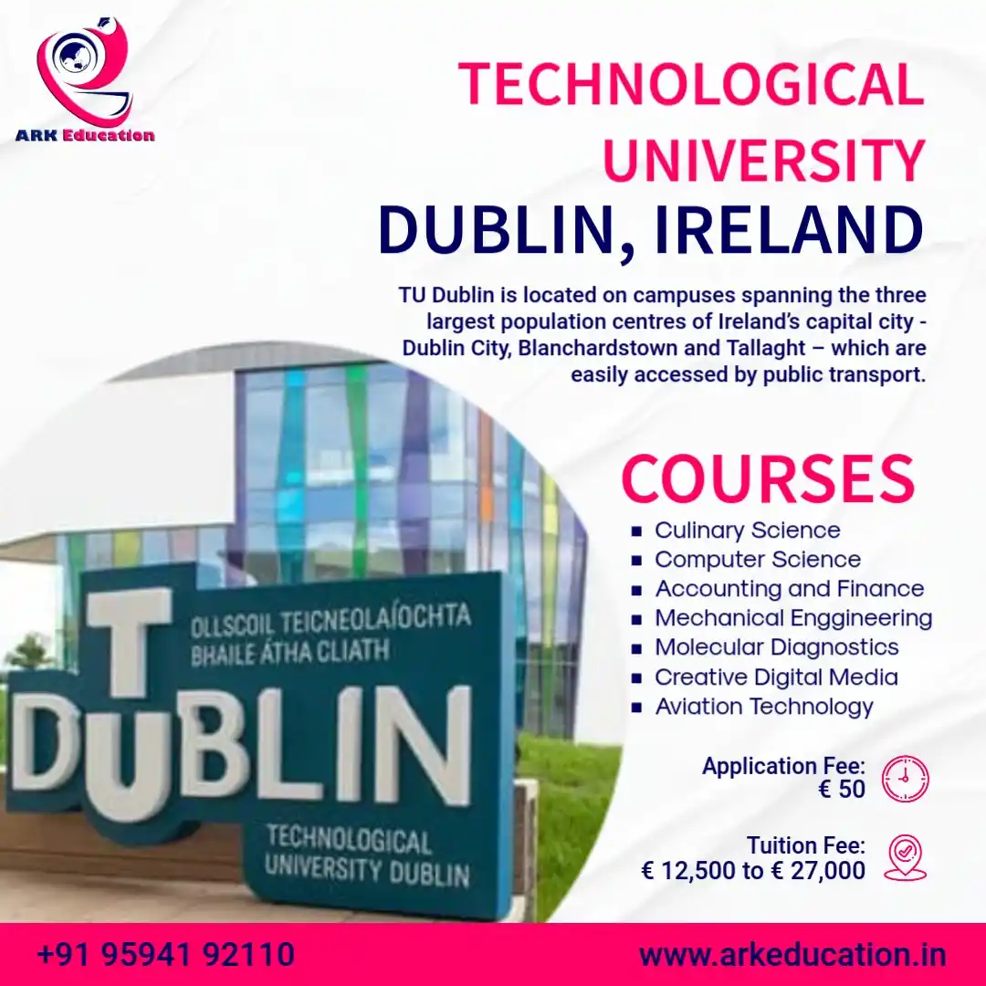 Image from ARK | Tourism - Events - Education: *🎓 Study at Technological University Dublin – Ireland 🇮🇪* Looking ...