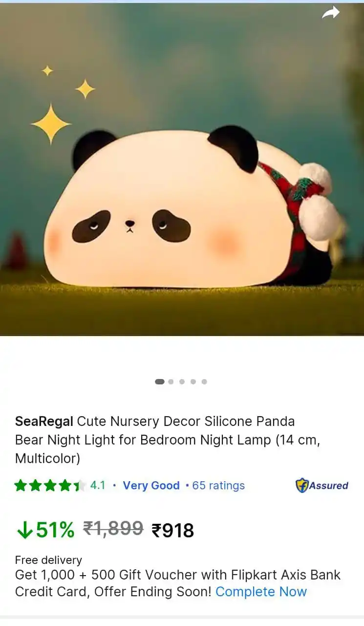 Image from Unique Items: Take a look at this SeaRegal Cute Nursery Decor Silicone Panda Bear Ni...
