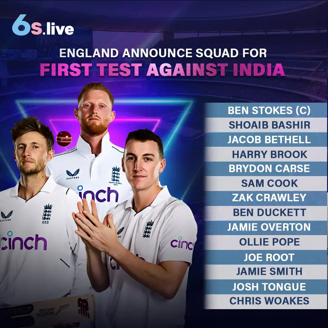 Image from Six6s - India: 🏏🌈The England and Wales Cricket Board (ECB) has announced a 14-membe...