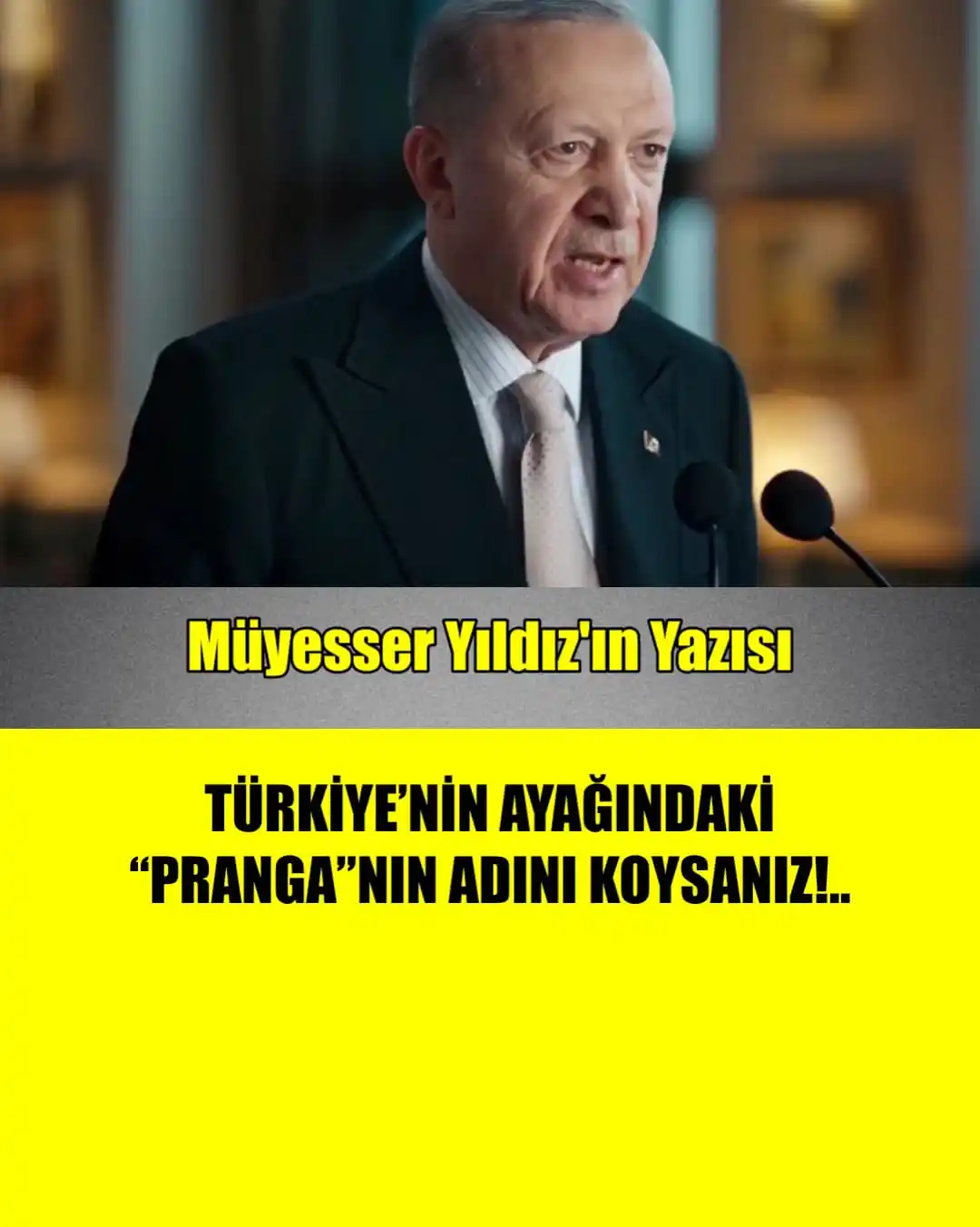 Image from ÜLKÜ PINARI: TÜRKİYE’NİN AYAĞINDAKİ “PRANGA”NIN ADINI KOYSANIZ!.. Birinci açılımda...