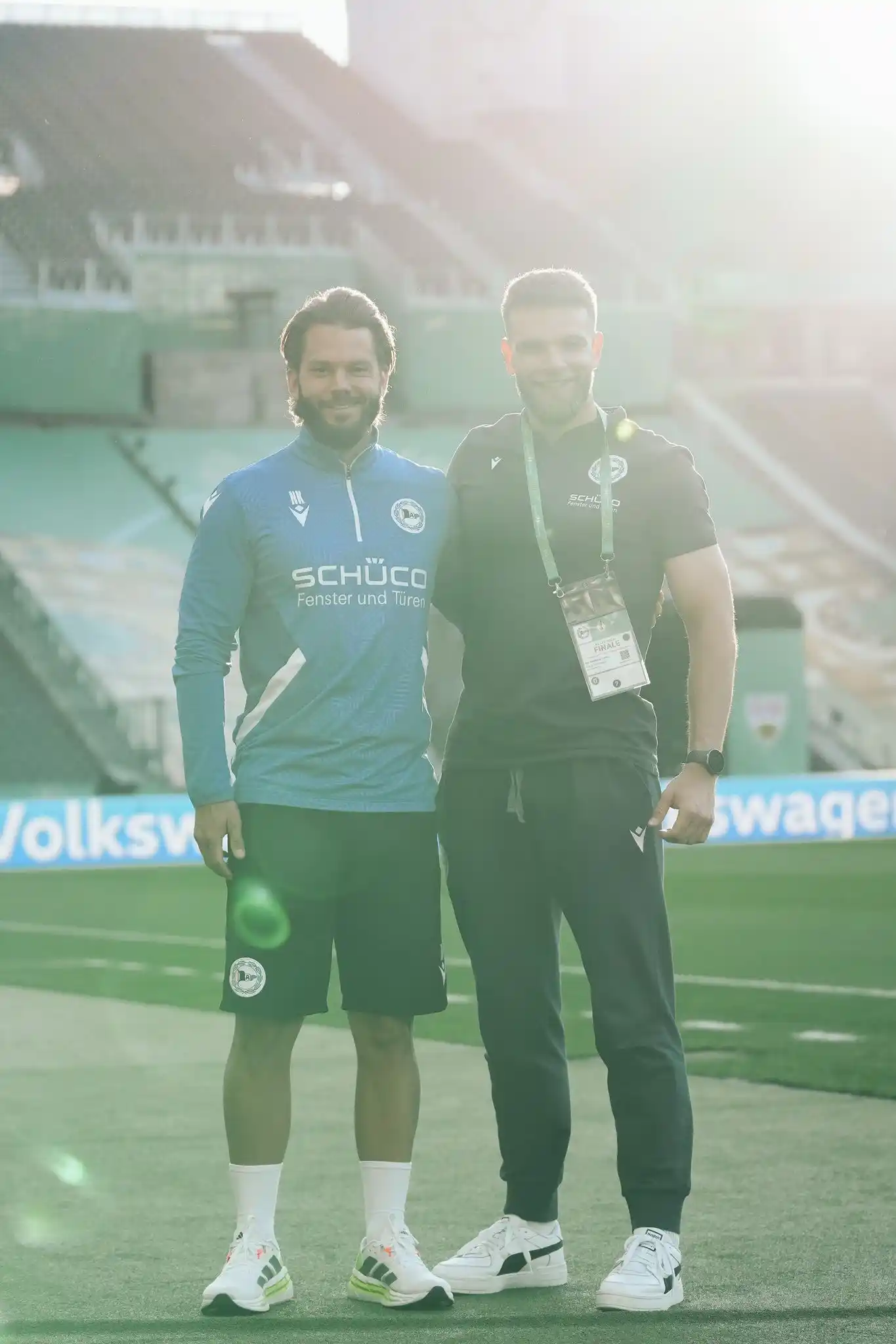 Image from DSC Arminia Bielefeld: Unser Athletiktrainer Niklas Klasen und unser Reha-Trainer Malte Horne...