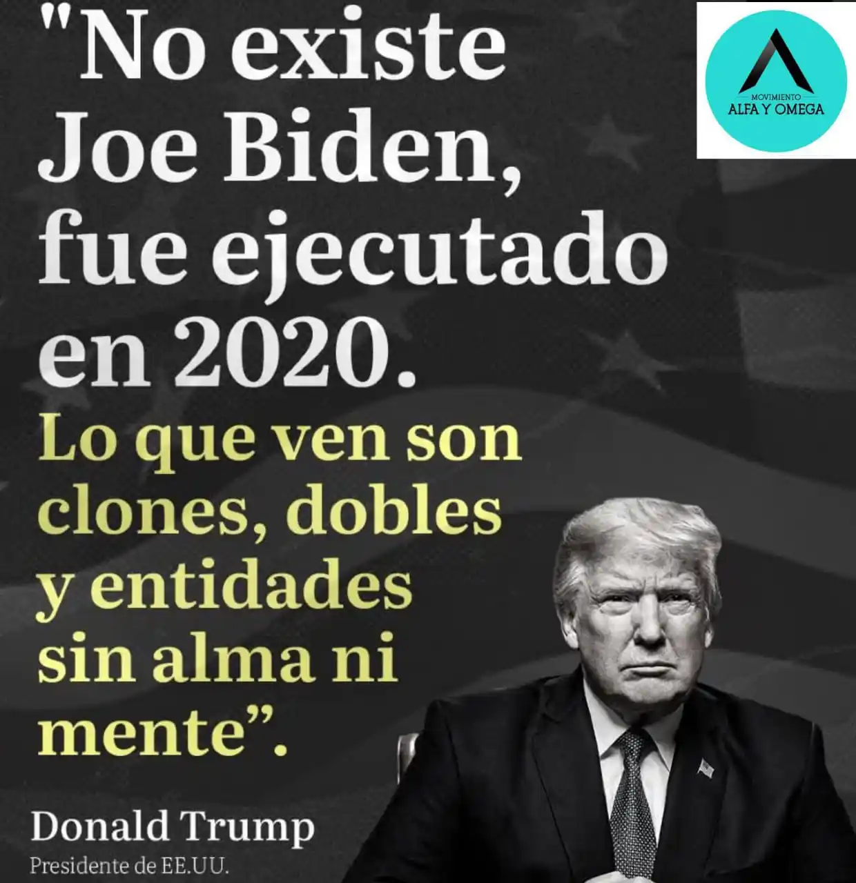 Image from ⚜️ALFA & ΩMEGA☭.🚩: *🇺🇸RUMORES Y FAKES 🧐* *La teoría conspirativa de Trump sugiere que...