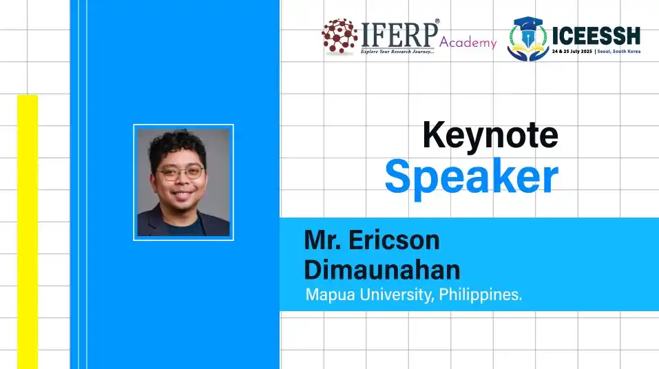 Image from IFERP: We’re honored to introduce Mr. Ericson Dimaunahan Director for Operati...