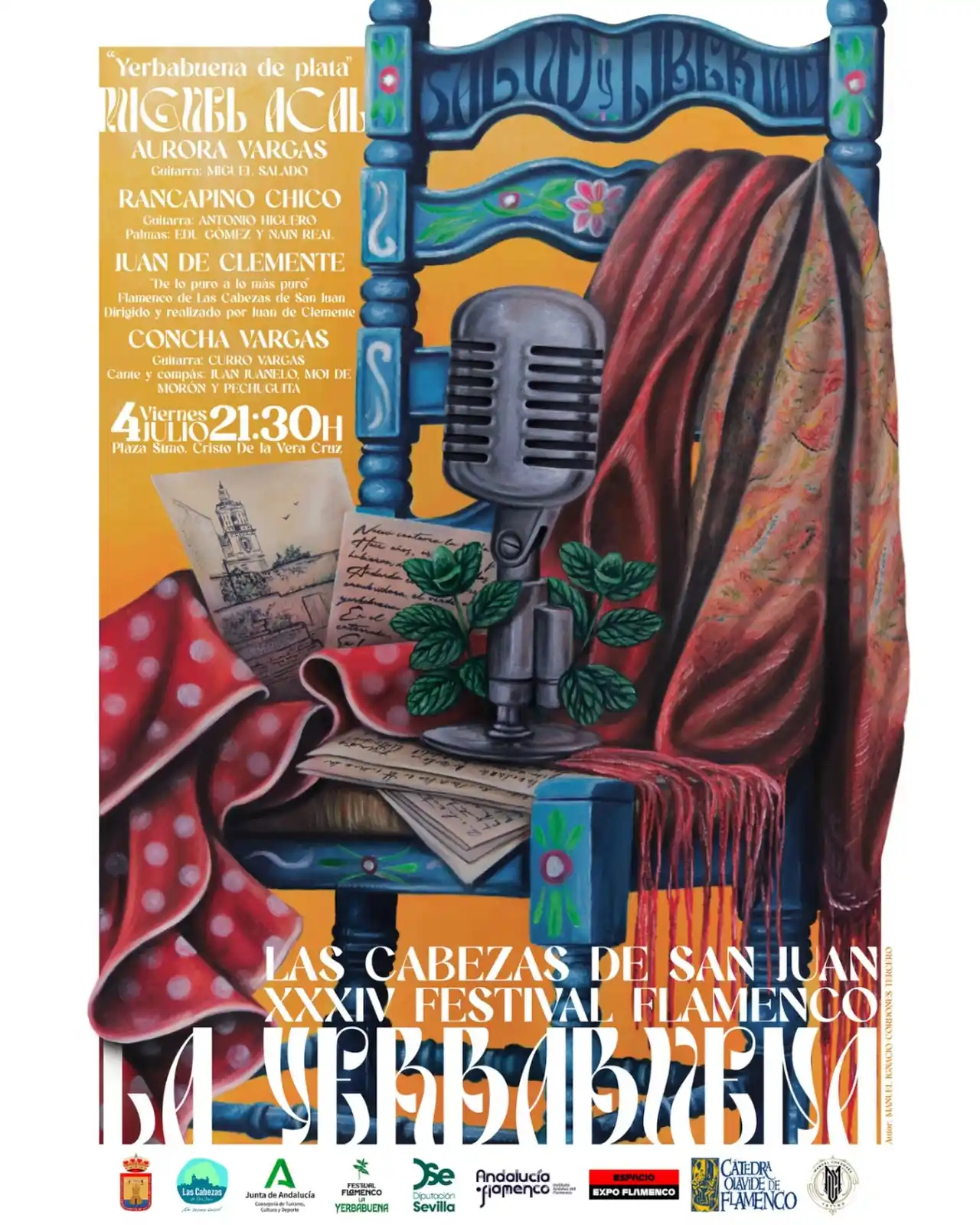 Image from Ayuntamiento de Las Cabezas de San Juan: XXXIV Festival Flamenco de La Yerbabuena 2025 Obra: Manuel Ignacio Co...