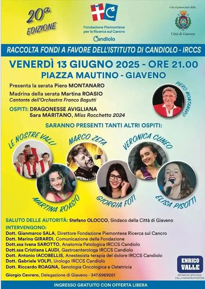 Image from Giaveno Informa: 🎗️ *20ª EDIZIONE – RACCOLTA FONDI A FAVORE DELL’ISTITUTO DI CANDIOLO ...