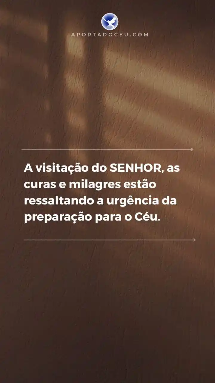 Image from CHAMADO AO ARREPENDIMENTO E SANTIDADE: 🔴 *A VISITAÇÃO DO SENHOR* 🌾 As curas, milagres e maravilhas que es...