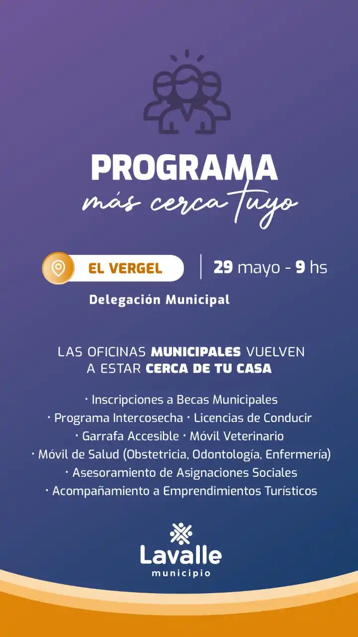 Image from Municipalidad de Lavalle: 📣 ¡ATENCIÓN EL VERGEL! 📣 🪪 ¿Necesitas renovar tu licencia? 🐱¿Cast...
