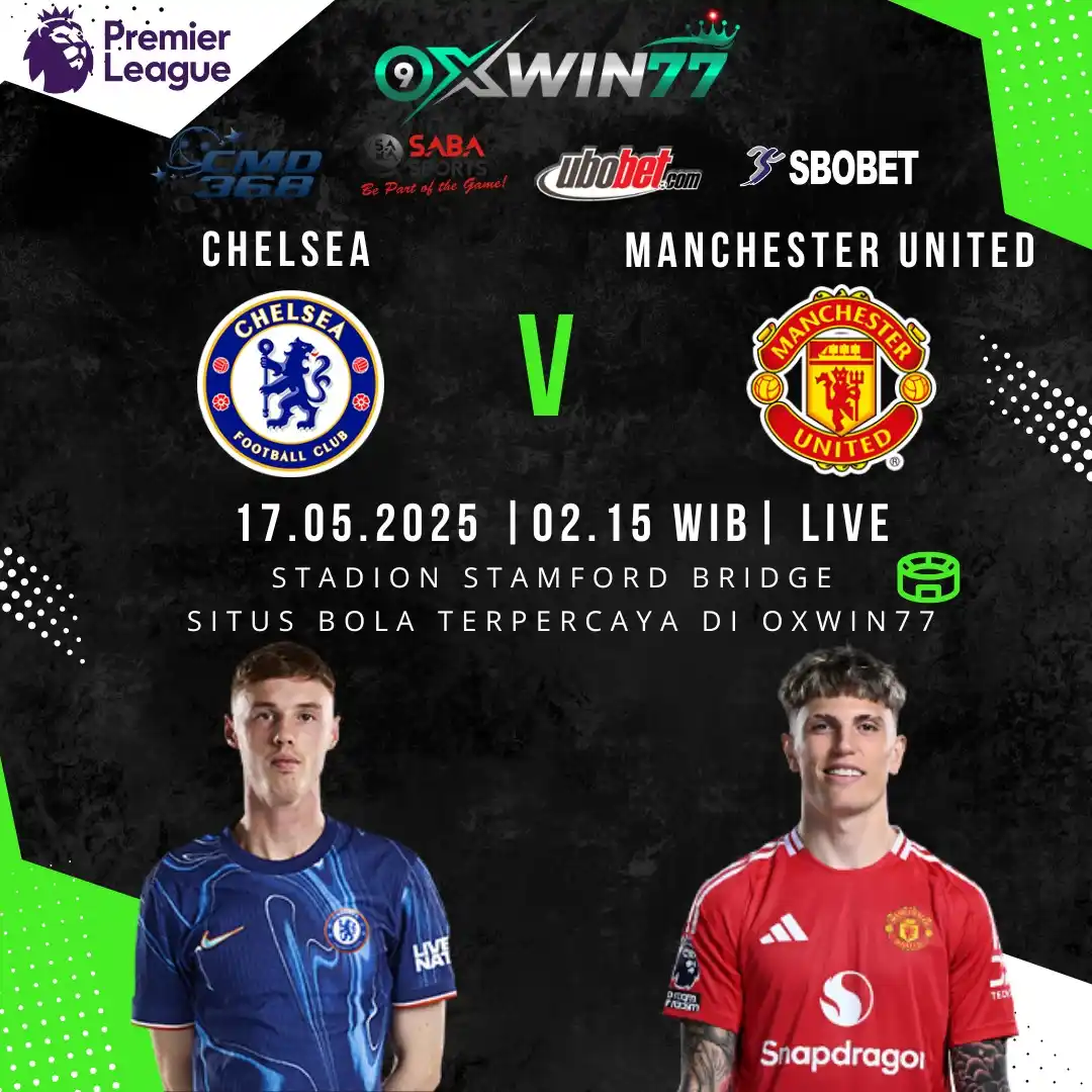 Image from INFO POLA GACOR HARI INI: BigMatch Malam ini antara chelsea vs Manchester united langsung bet da...