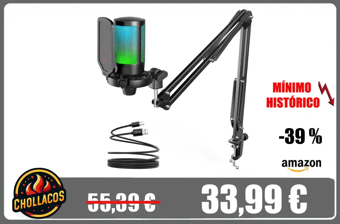 Image from Chollacos: 🔥 *CHOLLO MICRÓFONO USB CON BRAZO* <a class="text-blue-500 hover:unde...