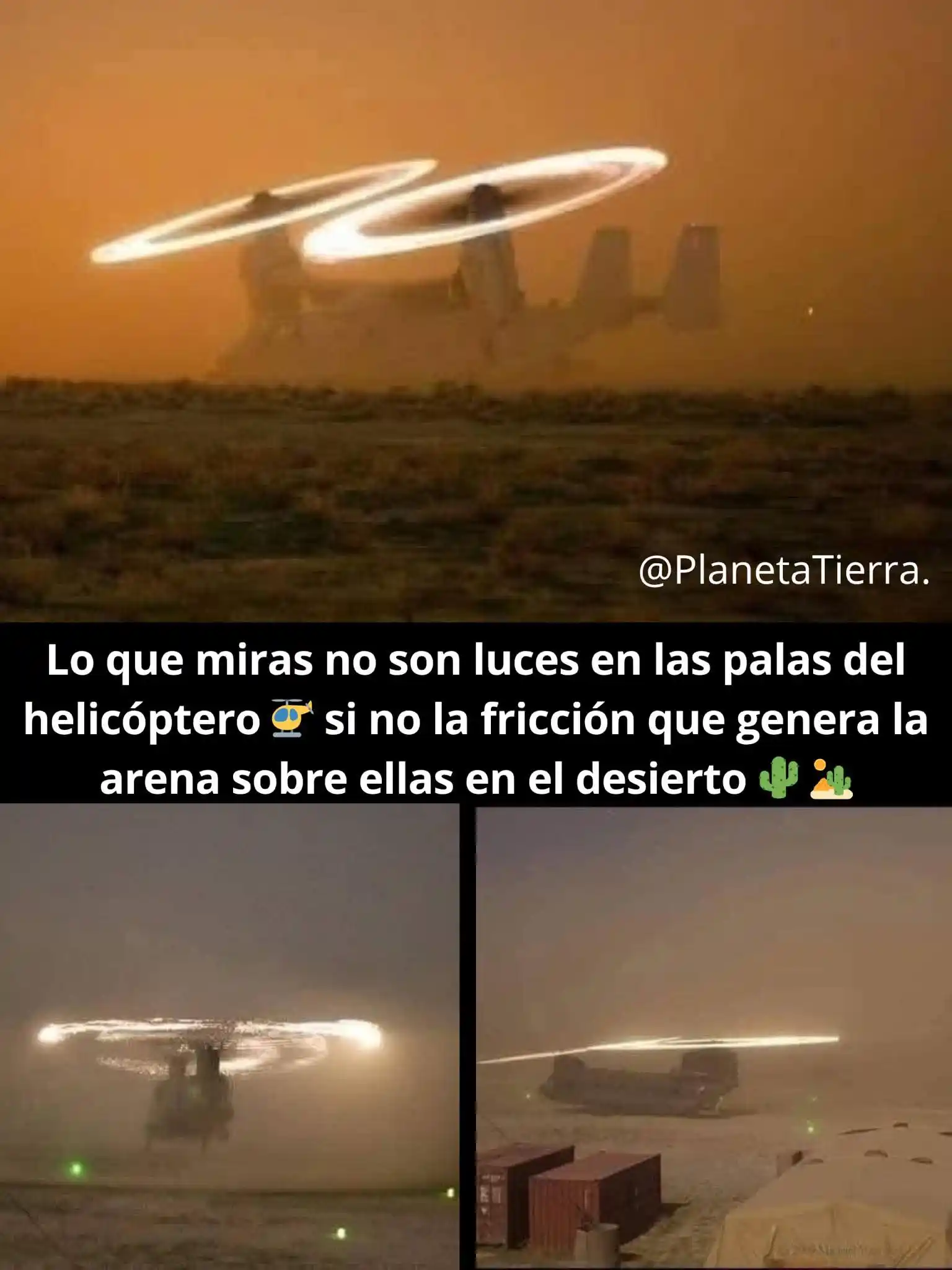 Image from MAI K.O
MEMES CHISTES PELÍCULAS Y ALGO MÁS: Cuando los helicópteros 🚁 operan en entornos desérticos, 🏜️ sus pala...